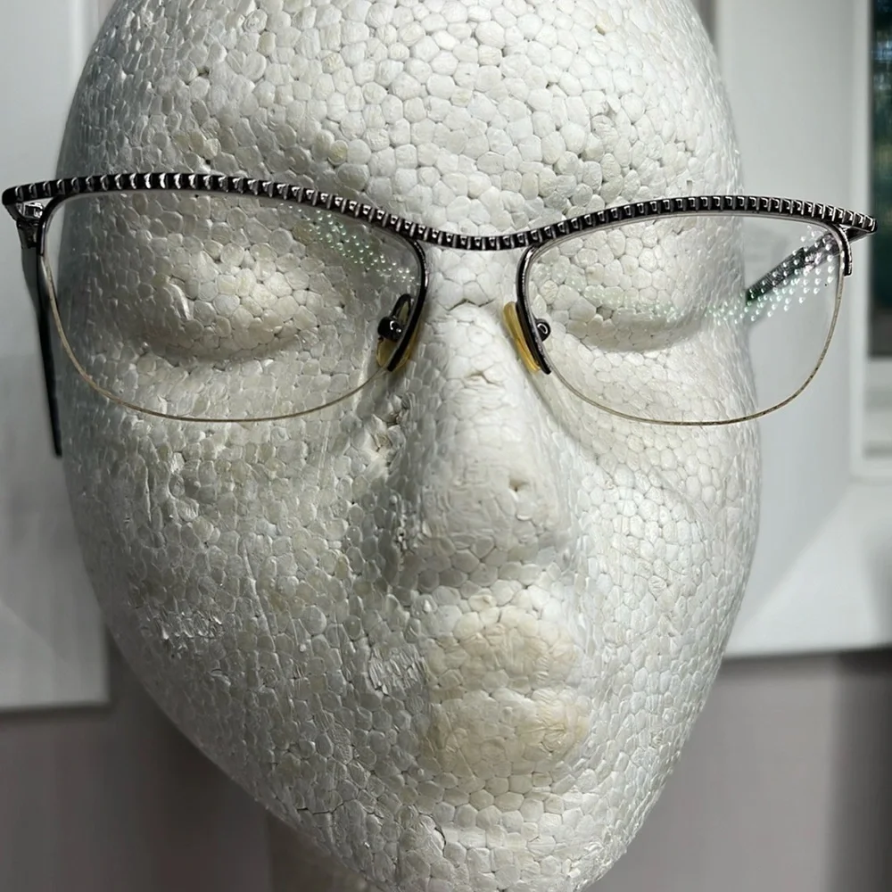 Chloe Ophthalmic Gunmetal Gray Metal Eyeglasses Frame
